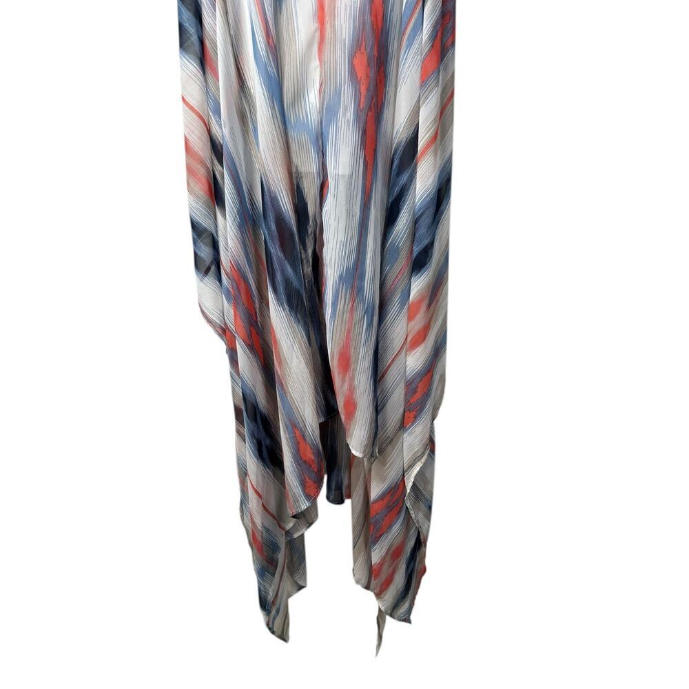 Fashion Nova Feels Like Destiny Maxi Dress Blue Combo Size 3X Asymmetrical - Picture 3 of 13